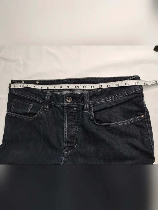 Women's Dark Blue Straight-Leg Jeans Size (34X32) - Picture 6 of 12